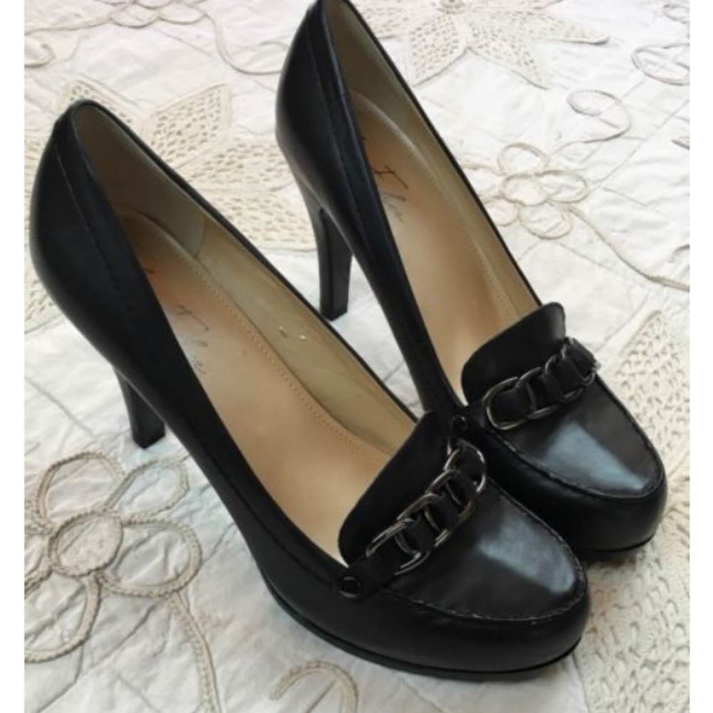 Marc Fisher Women’s Black Leather 4" Classic Heels